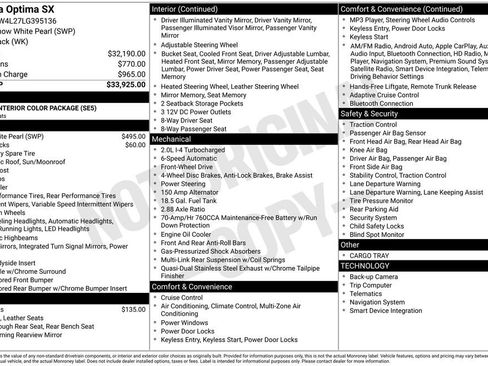 Used 2020 Kia Optima SX image 7