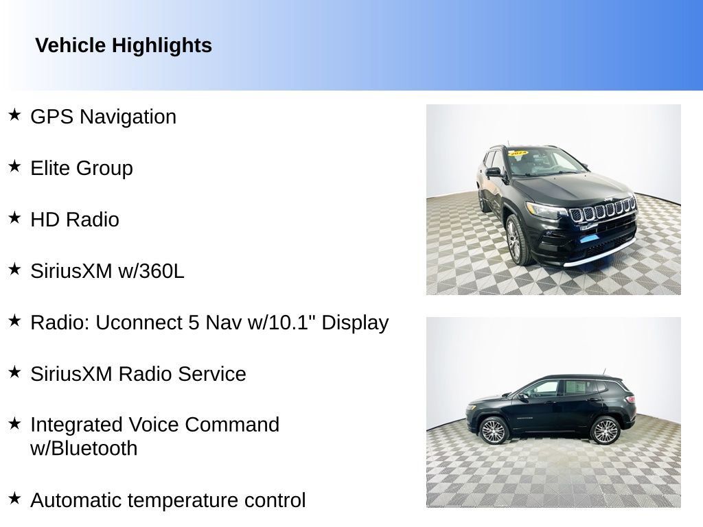 Used 2024 Jeep Compass Limited w/ Elite Group AWD/4WD image 2