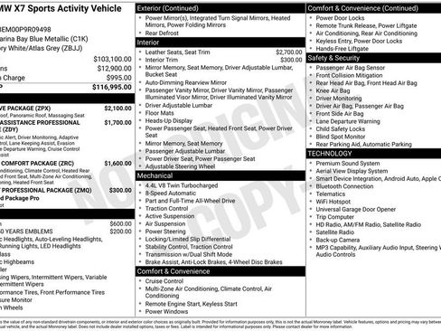 Used 2023 BMW X7 M60i w/ Executive Package AWD/4WD image 5