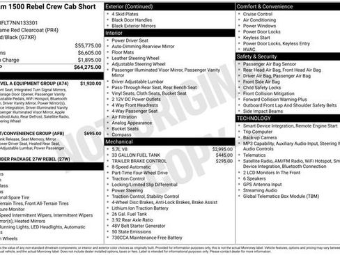 Used 2022 RAM 1500 Rebel w/ Rebel Level A Equipment Group AWD/4WD image 28