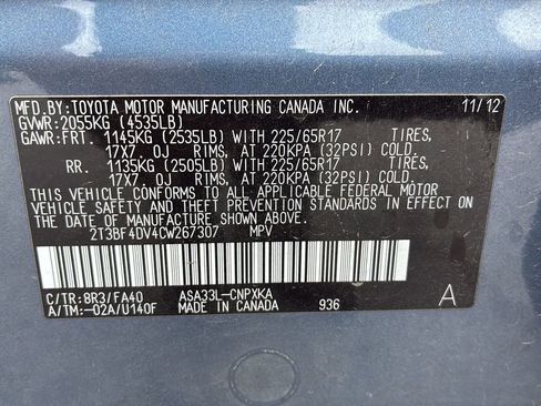 Used 2012 Toyota RAV4 4WD w/ Upgrade Value Pkg image 10