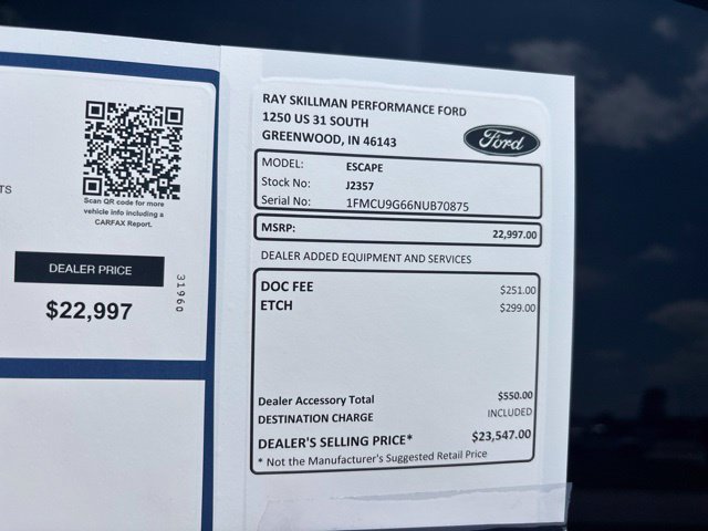 Certified 2022 Ford Escape SE w/ Convenience Package AWD/4WD image 3