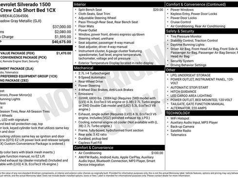 Used 2020 Chevrolet Silverado 1500 Custom w/ Custom Value Package RWD image 27