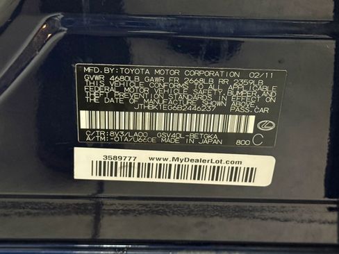 Used 2011 Lexus ES 350 ES 350 Sedan 4D image 39