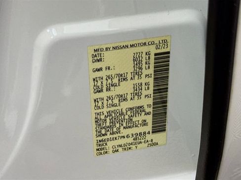 Certified 2023 Nissan Frontier PRO-4X w/ Pro-4X Premium Package image 33