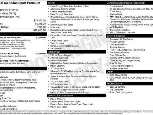 Used 2020 Audi A3 2.0T Premium Plus w/ Premium Plus Package image 25