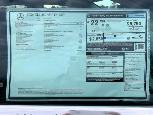New 2026 Mercedes-Benz GLE 350 GLE 350 image 26