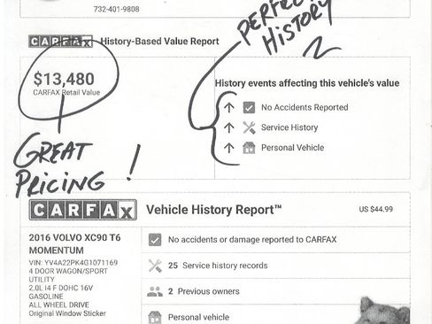 Used 2016 Volvo XC90 T6 Momentum w/ Momentum Plus Package image 23