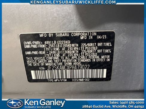 Certified 2023 Subaru Forester Wilderness AWD/4WD image 28