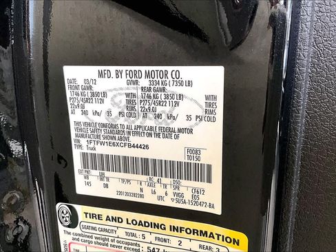 Used 2012 Ford F150 Harley-Davidson AWD/4WD image 31