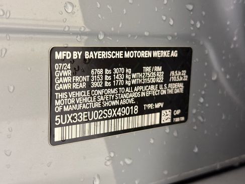 Certified 2025 BMW X5 M60i w/ Parking Assistance Package AWD/4WD image 18
