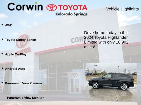 Used 2024 Toyota Highlander Limited AWD/4WD image 6