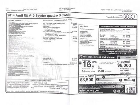 Used 2014 Audi R8 V10 w/ Full Leather Package image 6