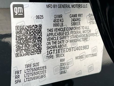 New 2026 GMC Sierra EV Elevation w/ LPO, Elevation Dark Package image 20