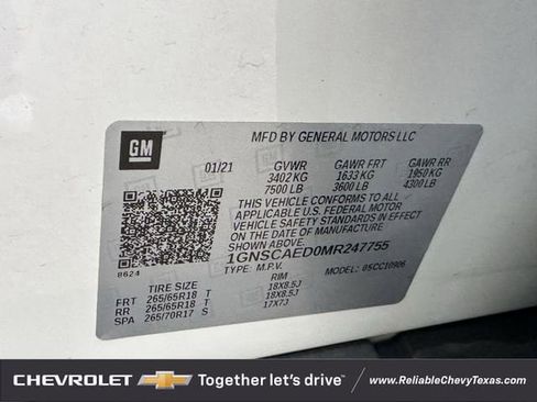 Used 2021 Chevrolet Suburban Commercial image 10