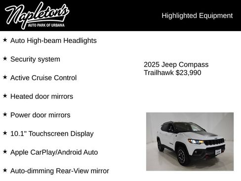 Used 2025 Jeep Compass Trailhawk AWD/4WD image 16