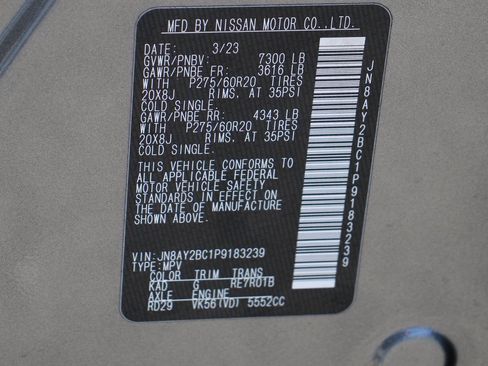 Used 2023 Nissan Armada SL w/ Cargo Package image 55