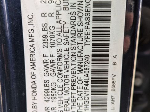 Certified 2020 Honda Accord EX image 34