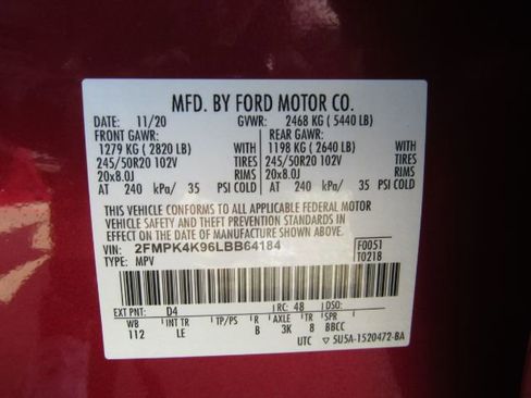 Used 2020 Ford Edge Titanium image 62