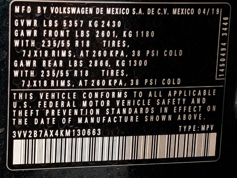 Used 2019 Volkswagen Tiguan SEL image 59