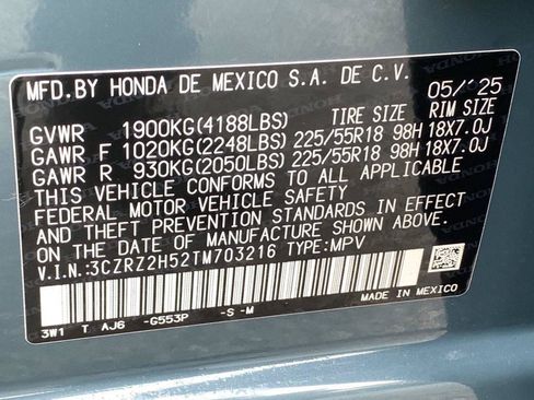 Certified 2026 Honda HR-V Sport image 42