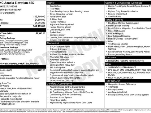 New 2026 GMC Acadia Elevation w/ Black Edition image 4