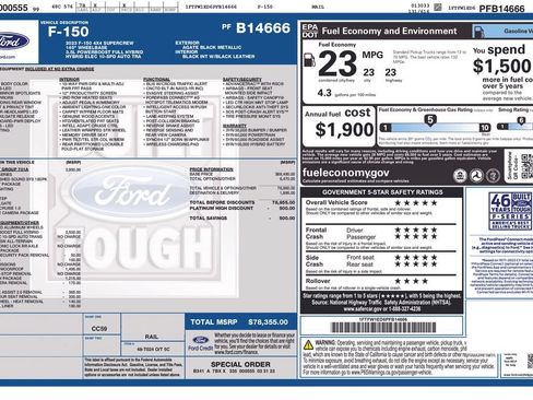 Used 2023 Ford F150 Platinum w/ Equipment Group 701A High AWD/4WD image 11