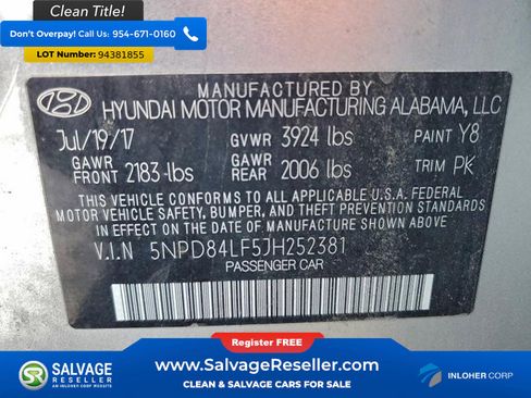 Used 2018 Hyundai Elantra SEL image 16