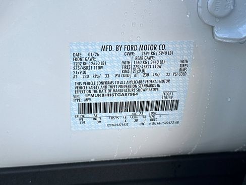 New 2026 Ford Explorer Platinum w/ LUX Leather Package AWD/4WD image 30