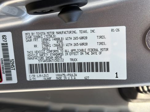 New 2026 Toyota Tundra Limited w/ Nightshade Package AWD/4WD image 35