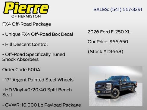 New 2026 Ford F250 XL w/ STX Appearance Package image 12