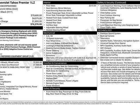 Used 2023 Chevrolet Tahoe Premier AWD/4WD image 4