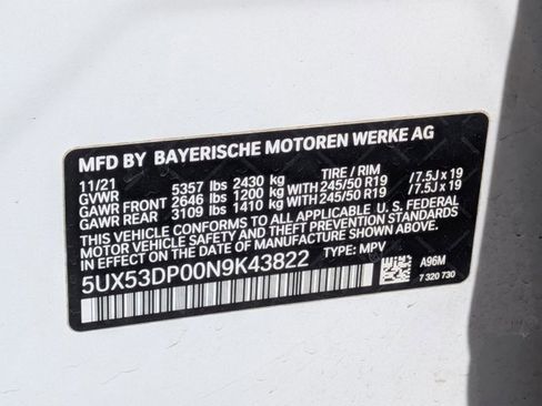 Used 2022 BMW X3 xDrive30i w/ Premium Package 2 image 18