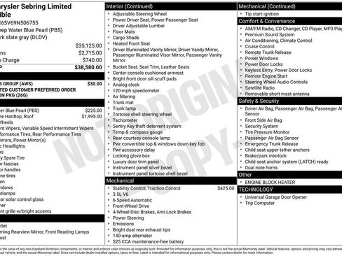 Used 2009 Chrysler Sebring Limited image 6