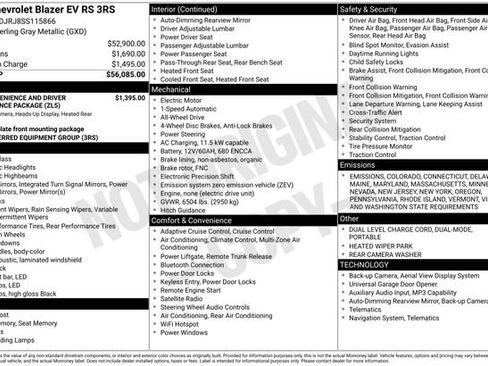 New 2025 Chevrolet Blazer EV RS image 5