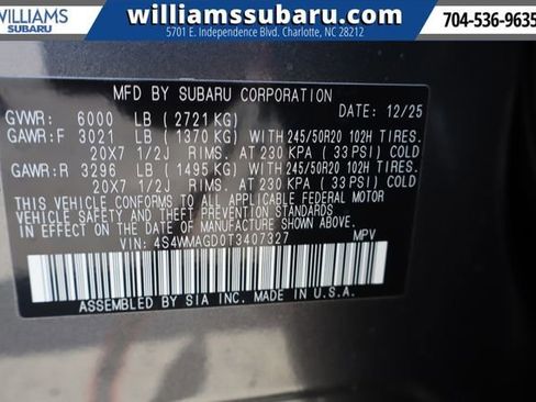 New 2026 Subaru Ascent Limited image 27