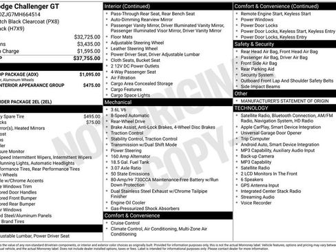 Used 2021 Dodge Challenger GT w/ Blacktop Package RWD image 4