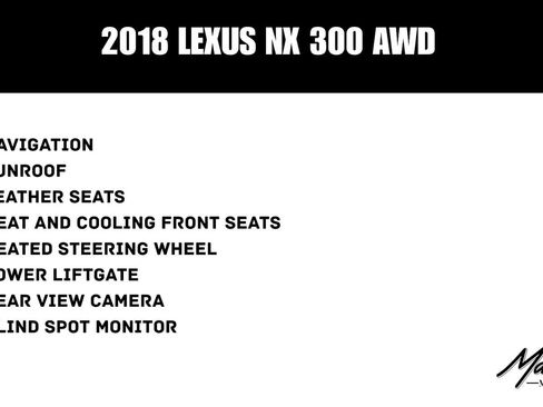 Used 2018 Lexus NX 300 AWD w/ Premium Package image 2