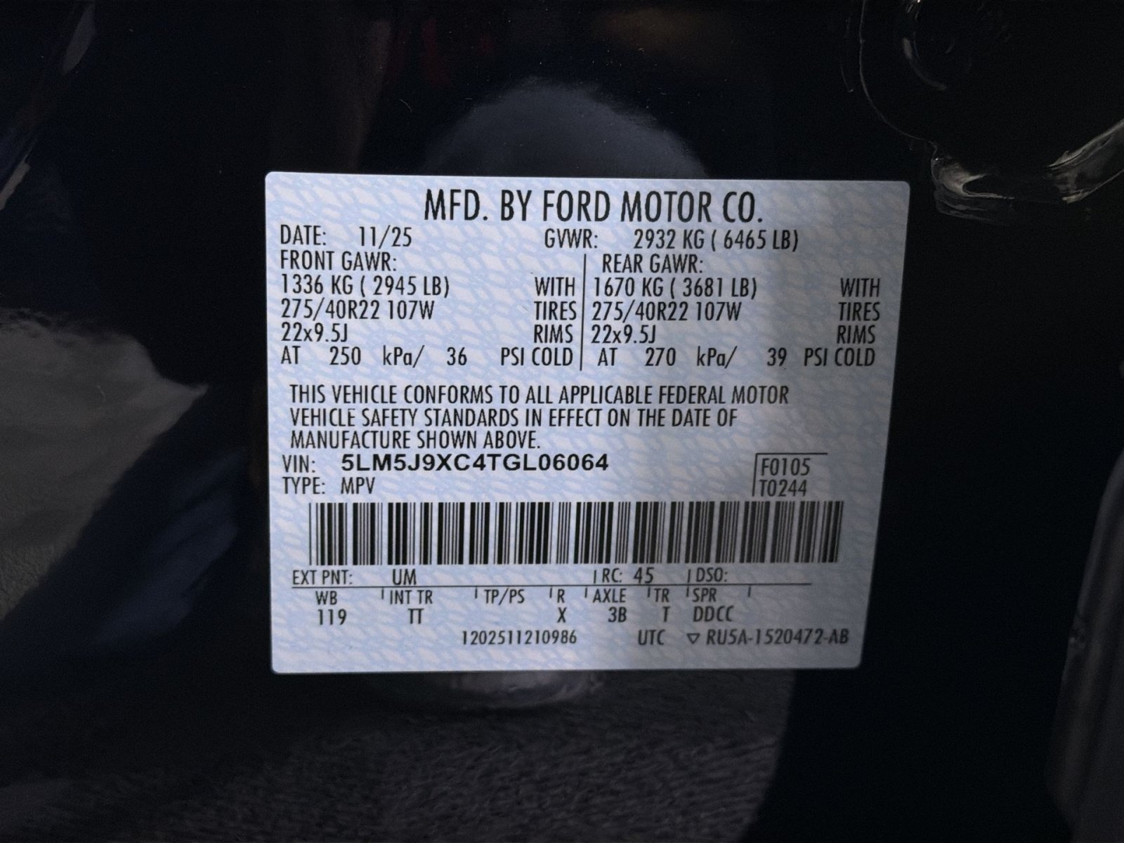 Used 2026 Lincoln Aviator Black Label w/ Jet Appearance Package AWD/4WD image 36