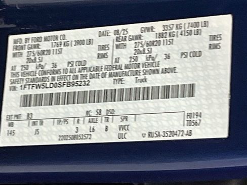 Used 2025 Ford F150 Lariat w/ Equipment Group 501A Mid AWD/4WD image 33