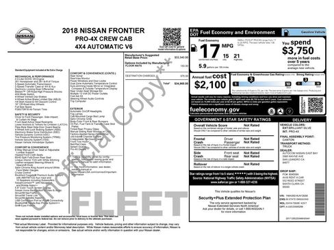 Used 2018 Nissan Frontier PRO-4X image 2