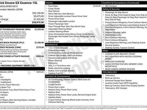 Used 2023 Buick Encore GX Essence w/ Advanced Technology Package AWD/4WD image 4