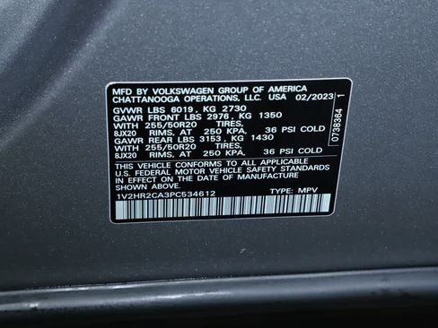 Certified 2023 Volkswagen Atlas SE AWD/4WD image 20