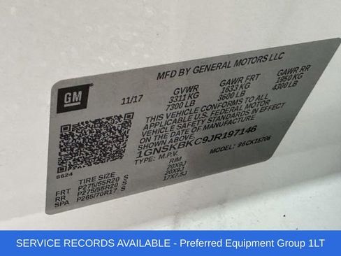 Used 2018 Chevrolet Tahoe LT w/ Max Trailering Package image 8