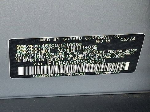 Certified 2024 Subaru WRX Limited image 29