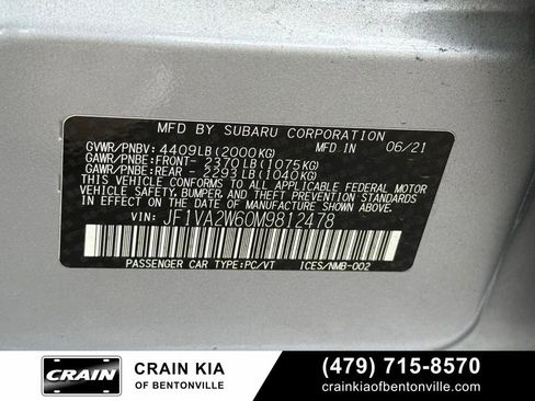 Used 2021 Subaru WRX STI Limited w/ Popular Package #3 (IZT) AWD/4WD image 34