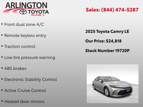 Used 2025 Toyota Camry LE image 7