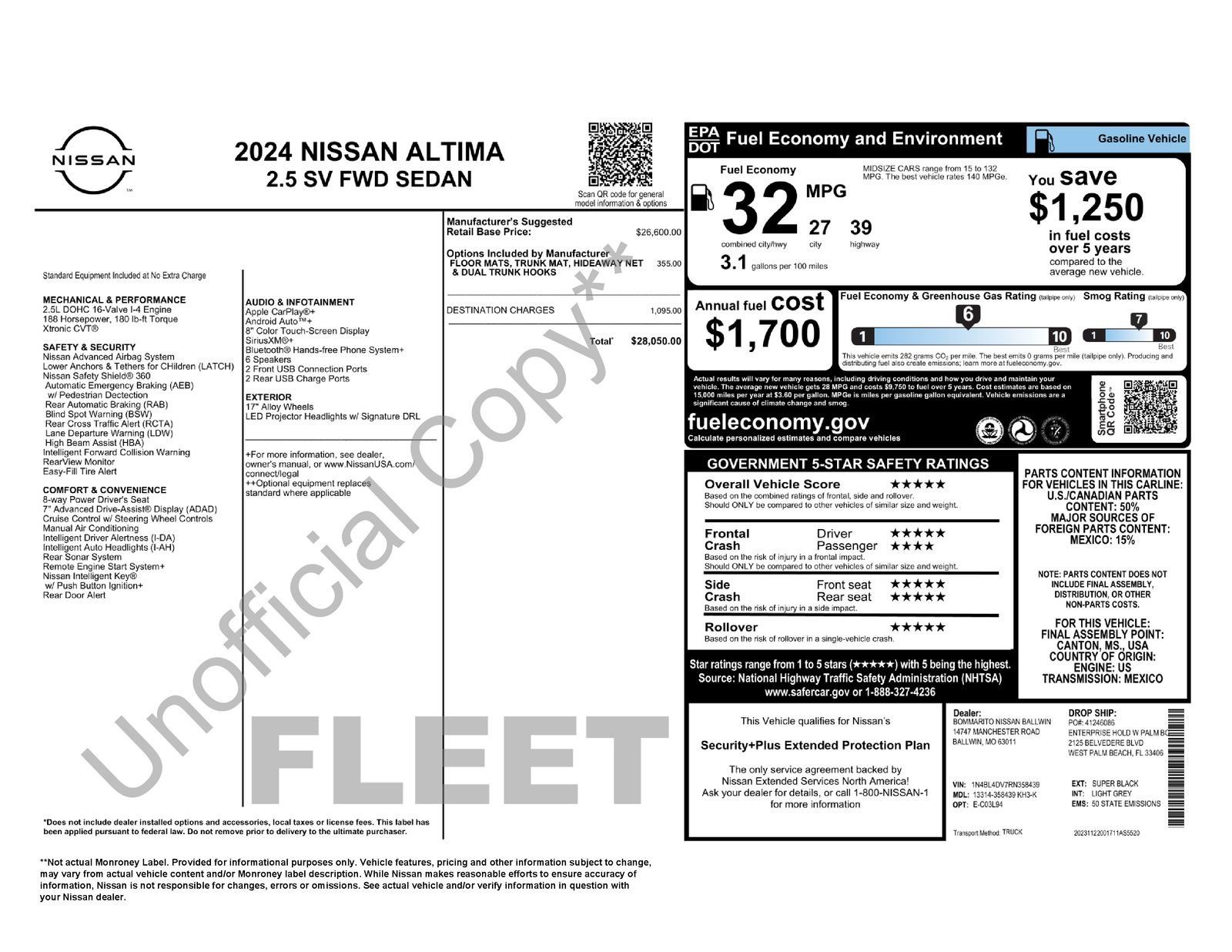 Used 2024 Nissan Altima 2.5 SV FWD image 11