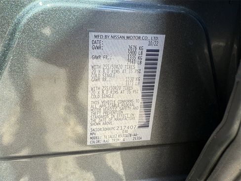 Used 2023 Nissan Pathfinder Platinum w/ Lighting Package (N93) image 29