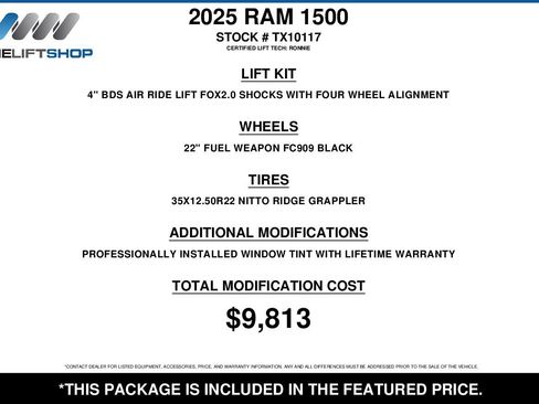 Used 2025 RAM 1500 Limited AWD/4WD image 2
